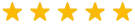Five yellow stars indicating a 5-star rating on a transparent background.